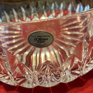 Vintage Heavyweight Full Lead Crystal Cut Glass Bowl